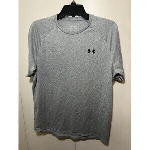 Under Armour Gray T-Shirt with Black Logo Medium Size
